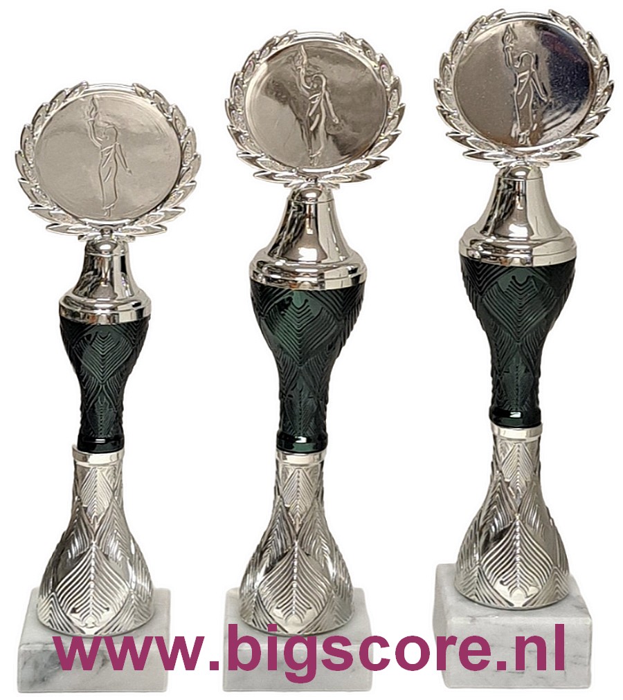 AUB 035 Kunststofbeker Zwart-Zilver LAATSTE Serie OP=OP!!